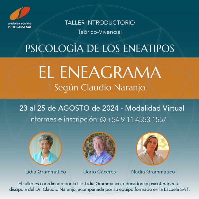 Introducción a la Psicología de los Eneatipos: El Eneagrama según Claudio Naranjo (Virtual - Agosto)