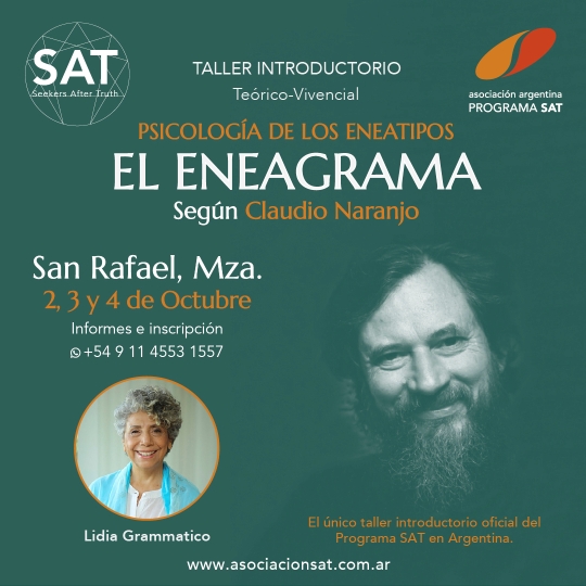 Introducción a la Psicología de los Eneatipos: El Eneagrama según Claudio Naranjo (San Rafael - Octubre 2026)